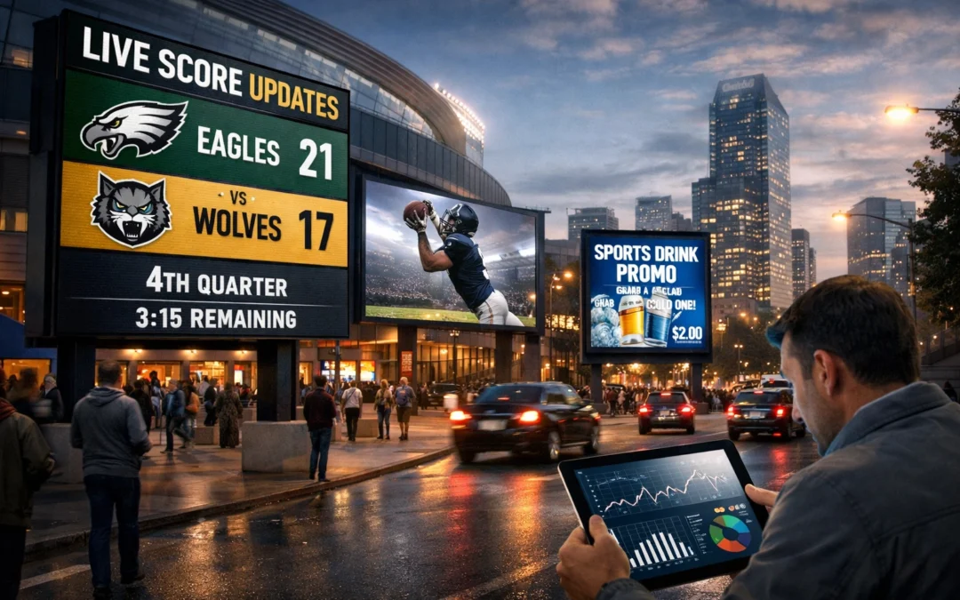 Real-Time Data Matters: Why Your Sports Brand Needs Smarter DOOH Insights
