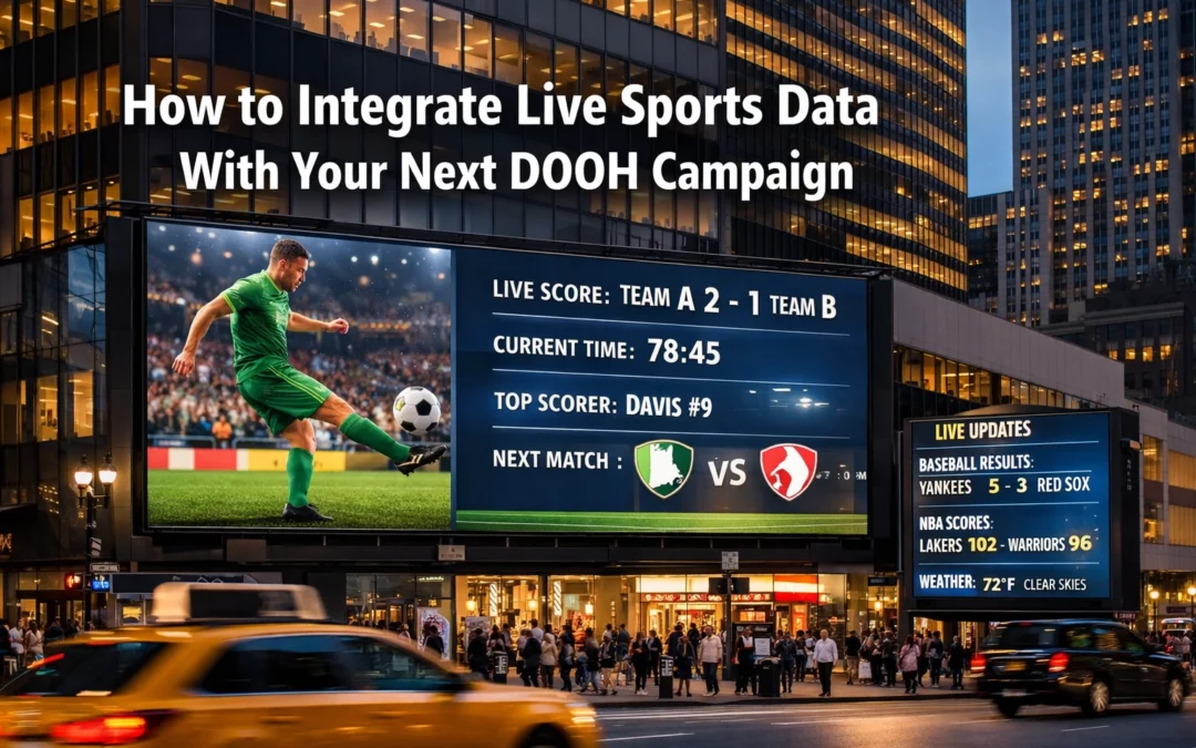 How to Integrate Live Sports Data With Your Next DOOH Campaign