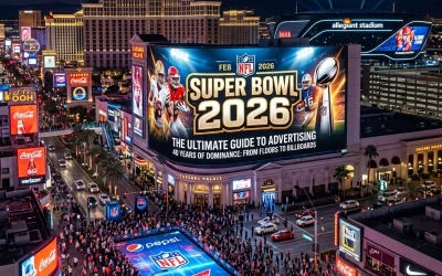 The Ultimate Guide to Super Bowl 2026 Advertising: 40 Years of Dominance from Floors to Billboards