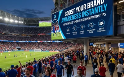 Boost Your Brand Awareness Instantly with These 5 Sports DOOH Innovation Tips