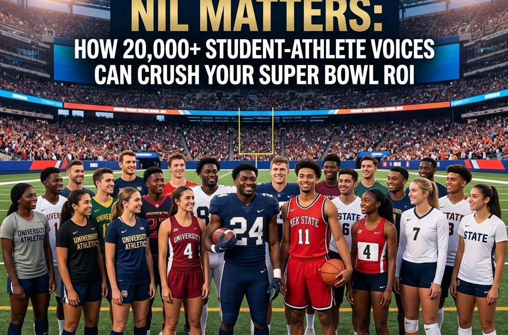 NIL Matters: How 20,000+ Student-Athlete Voices Can Crush Your Super Bowl ROI