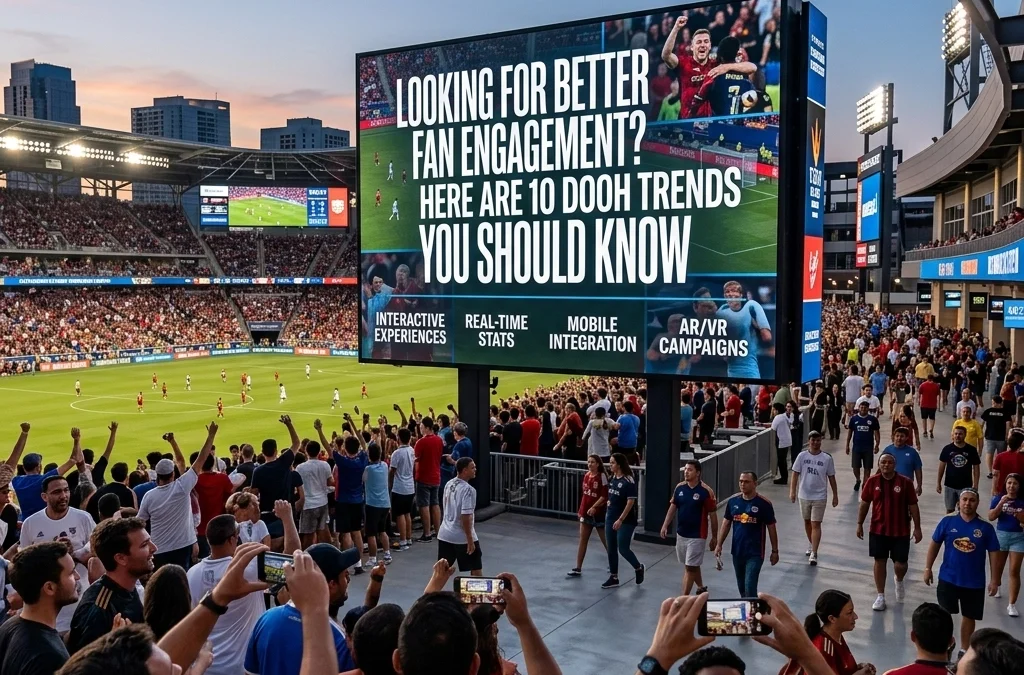 Looking For Better Fan Engagement? Here Are 10 DOOH Trends You Should Know
