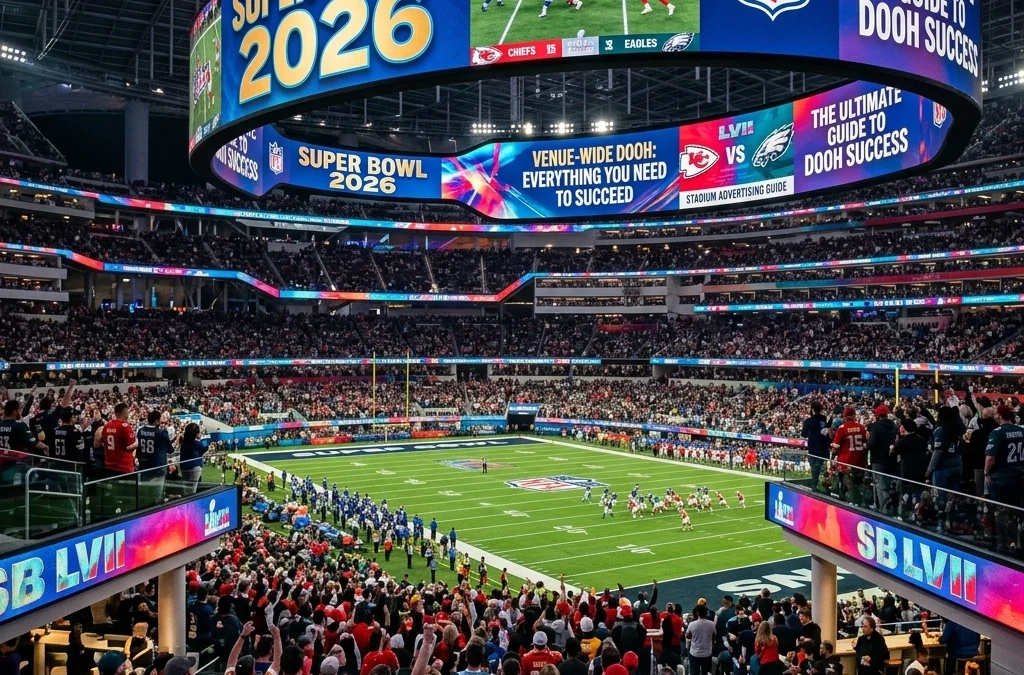 The Ultimate Guide to Super Bowl 2026: Everything You Need to Succeed with Venue-Wide DOOH