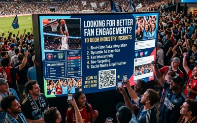 Looking For Better Fan Engagement? Here Are 10 DOOH Industry Insights You Should Know