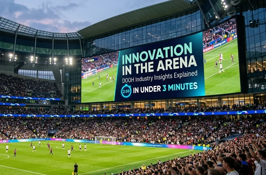 Innovation in the Arena: DOOH Industry Insights Explained in Under 3 Minutes
