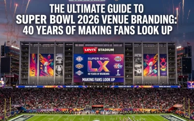 The Ultimate Guide to Super Bowl 2026 Venue Branding: 40 Years of Making Fans Look Up